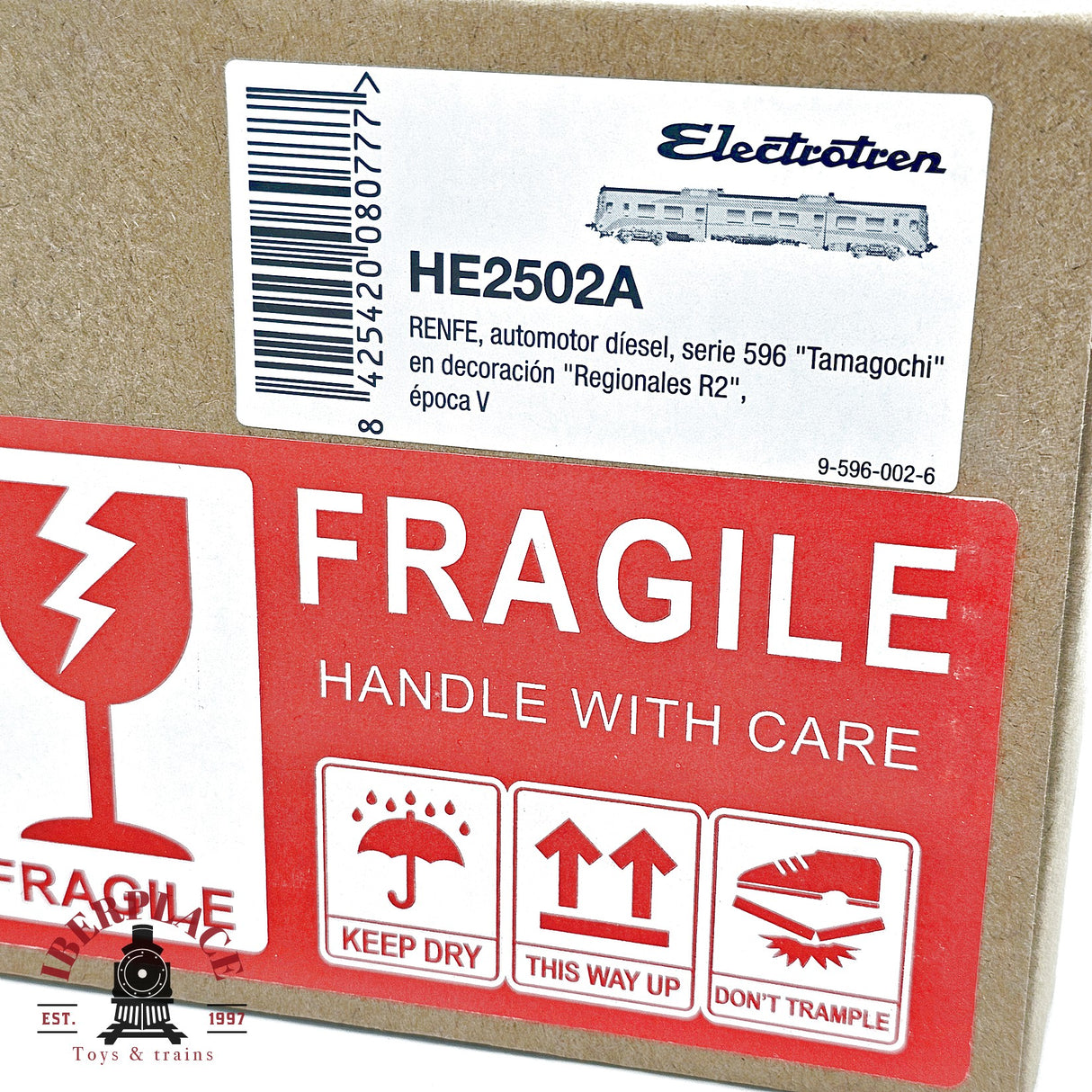 Electrotren HE2502A – Automotor Diésel RENFE 596 "Regionales R2" - H0 escala 1:87 DC/CC