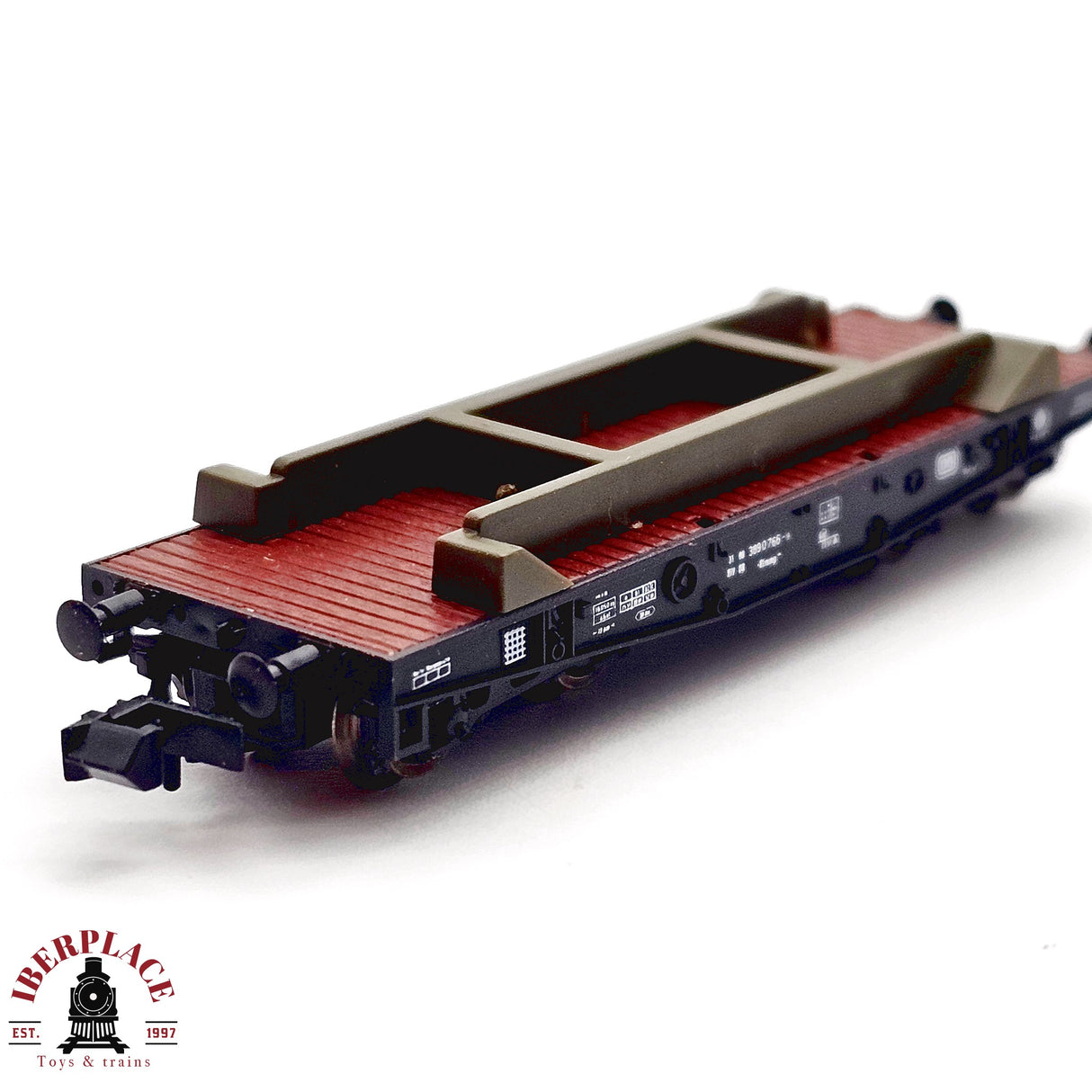 ♻️ 2da mano - Roco 25182 vagón plataforma DB N escala 1:160 E13