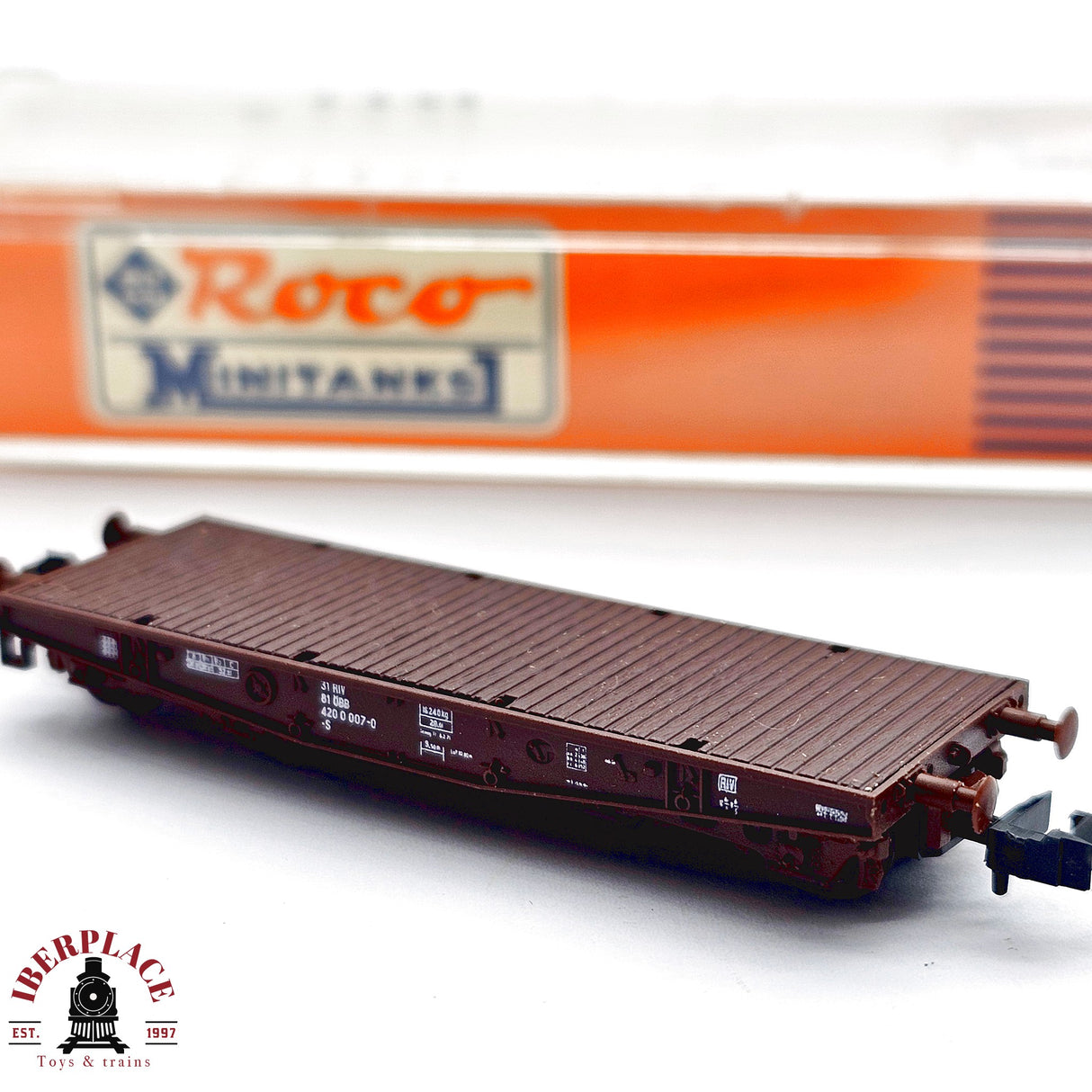 ♻️ 2da mano - Roco 901 vagón plataforma ÖBB N escala 1:160 E13