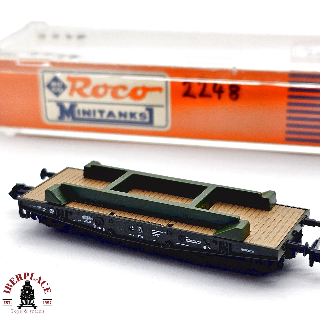 ♻️ 2da mano - Roco 901 vagón plataforma DB N escala 1:160 E13 3/3