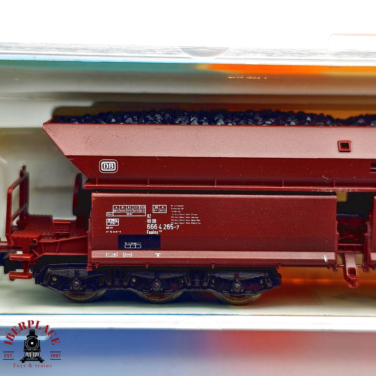 ♻️ 2da mano - Roco 25117 vagón Tolva con carbón DB N escala 1:160 E13