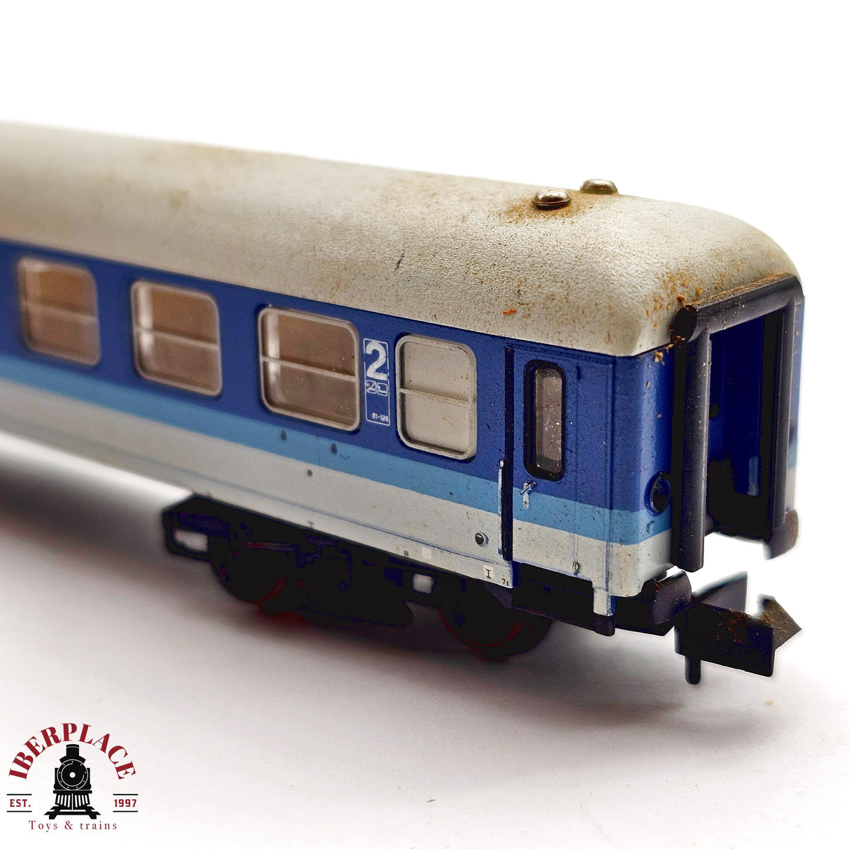 ♻️ 2da mano - Minitrix 13351 vagón pasajeros DB clase 2 N escala 1:160 E13