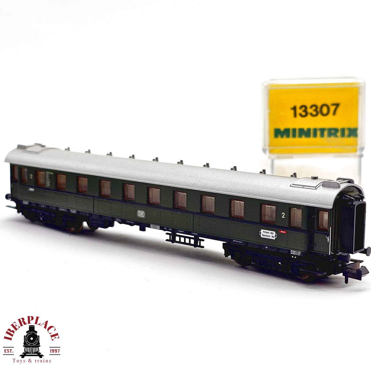 ♻️ 2da mano - Minitrix 13307 vagón pasajeros DB clase 2 N escala 1:160 E13