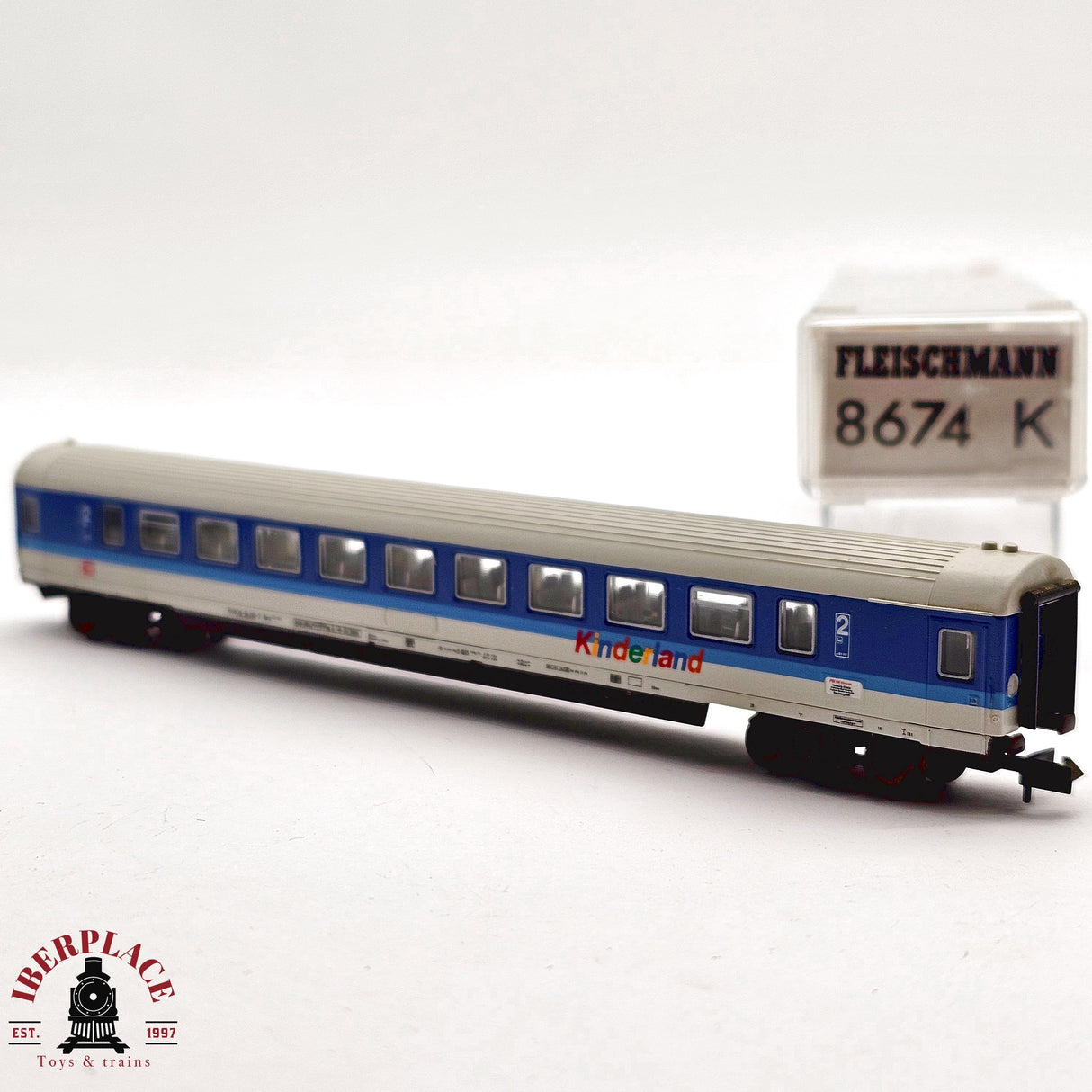 ♻️ 2da mano - Fleischmann 8674K vagón pasajeros DB clase 2 N escala 1:160 E13