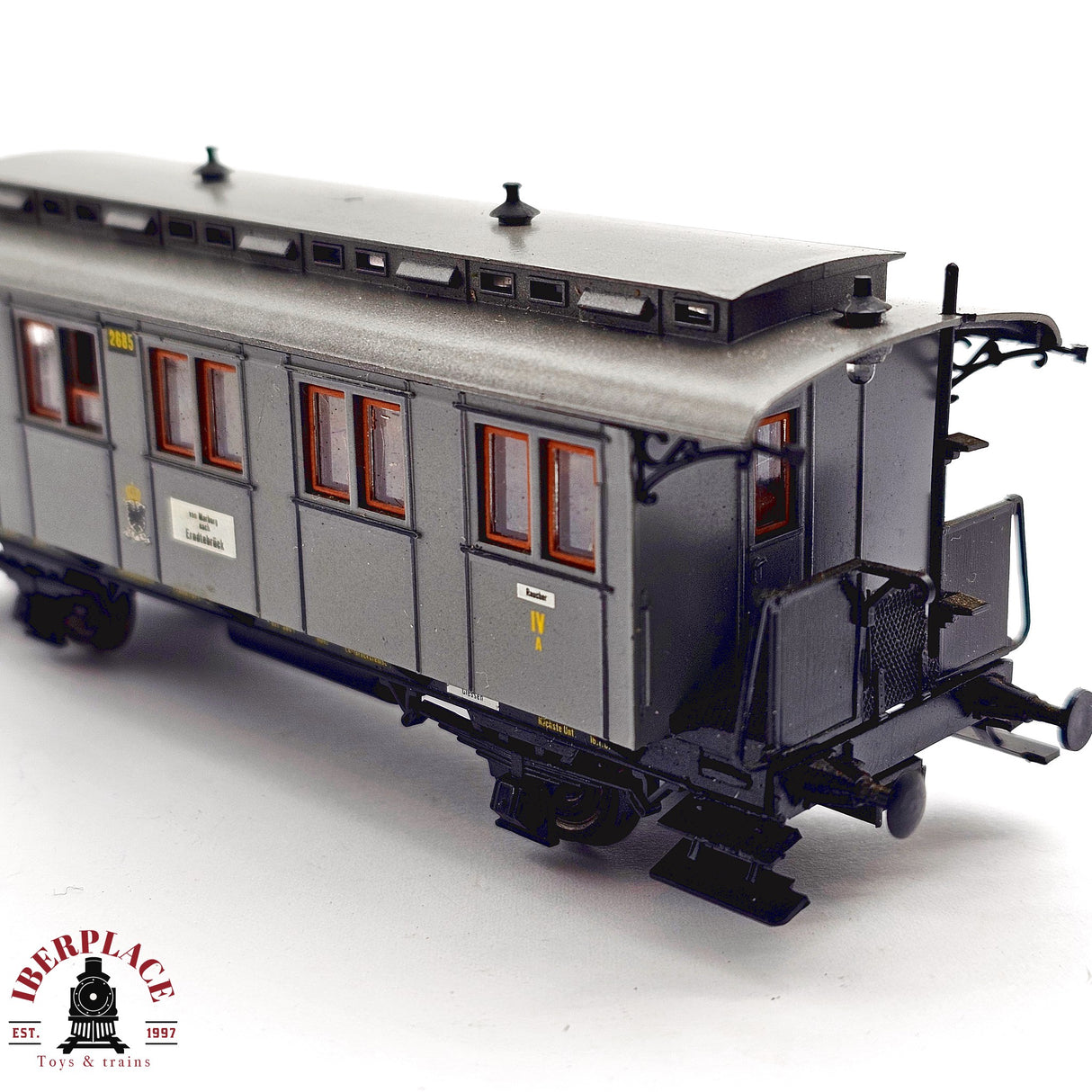 ♻️ 2da mano - DC Roco 4206S vagón pasajeros K.P.E.V 2685 H0 escala 1:87 E13
