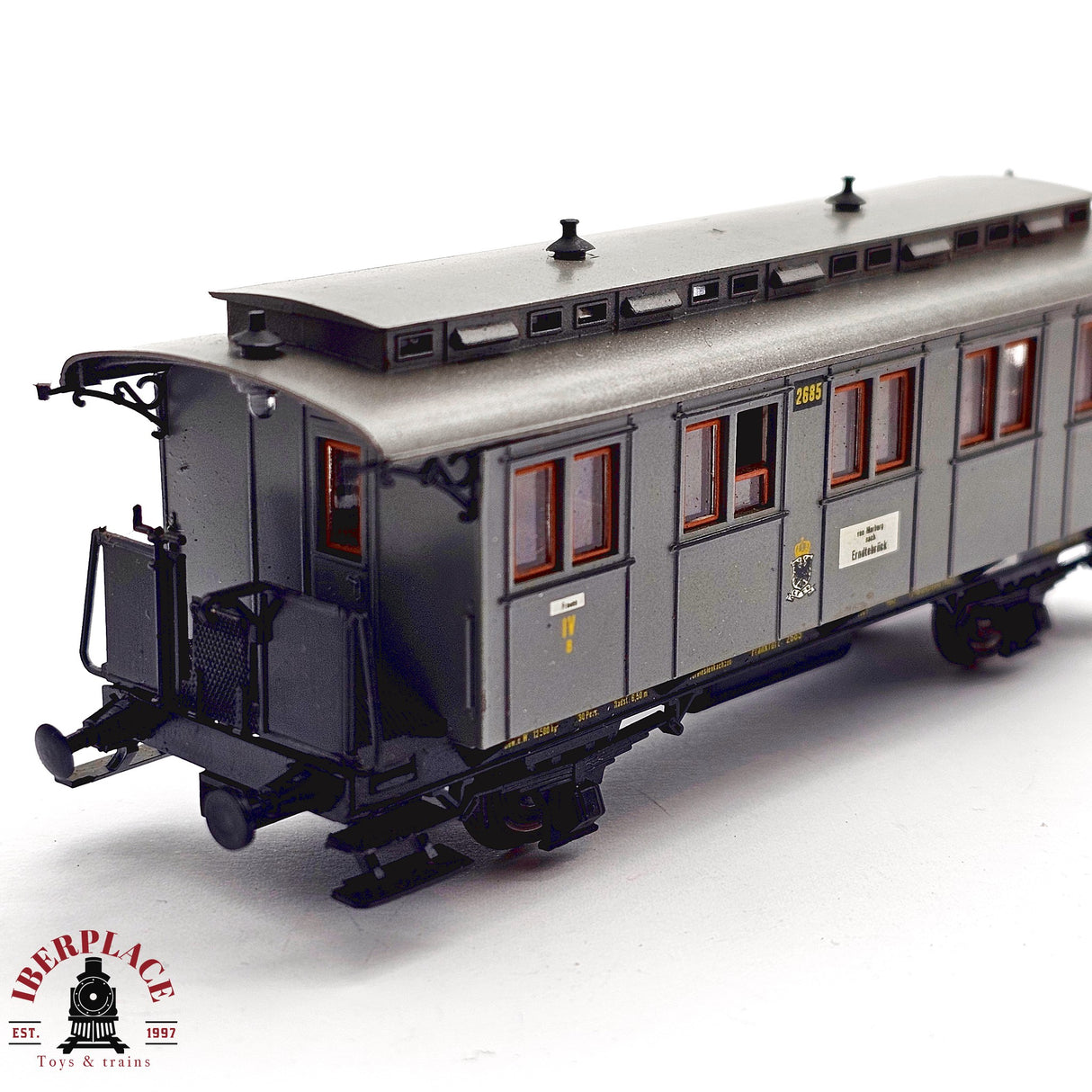 ♻️ 2da mano - DC Roco 4206S vagón pasajeros K.P.E.V 2685 H0 escala 1:87 E13