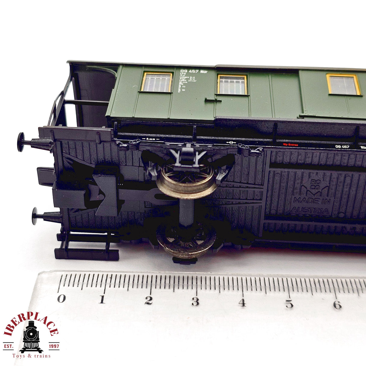 ♻️ 2da mano - DC Roco vagón equipajes 9 457 H0 escala 1:87 E13