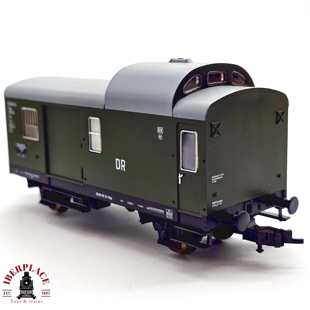 ♻️ 2da mano - DC PIKO 53035 vagón mercancía DR Ep III H0 escala 1:87 E13