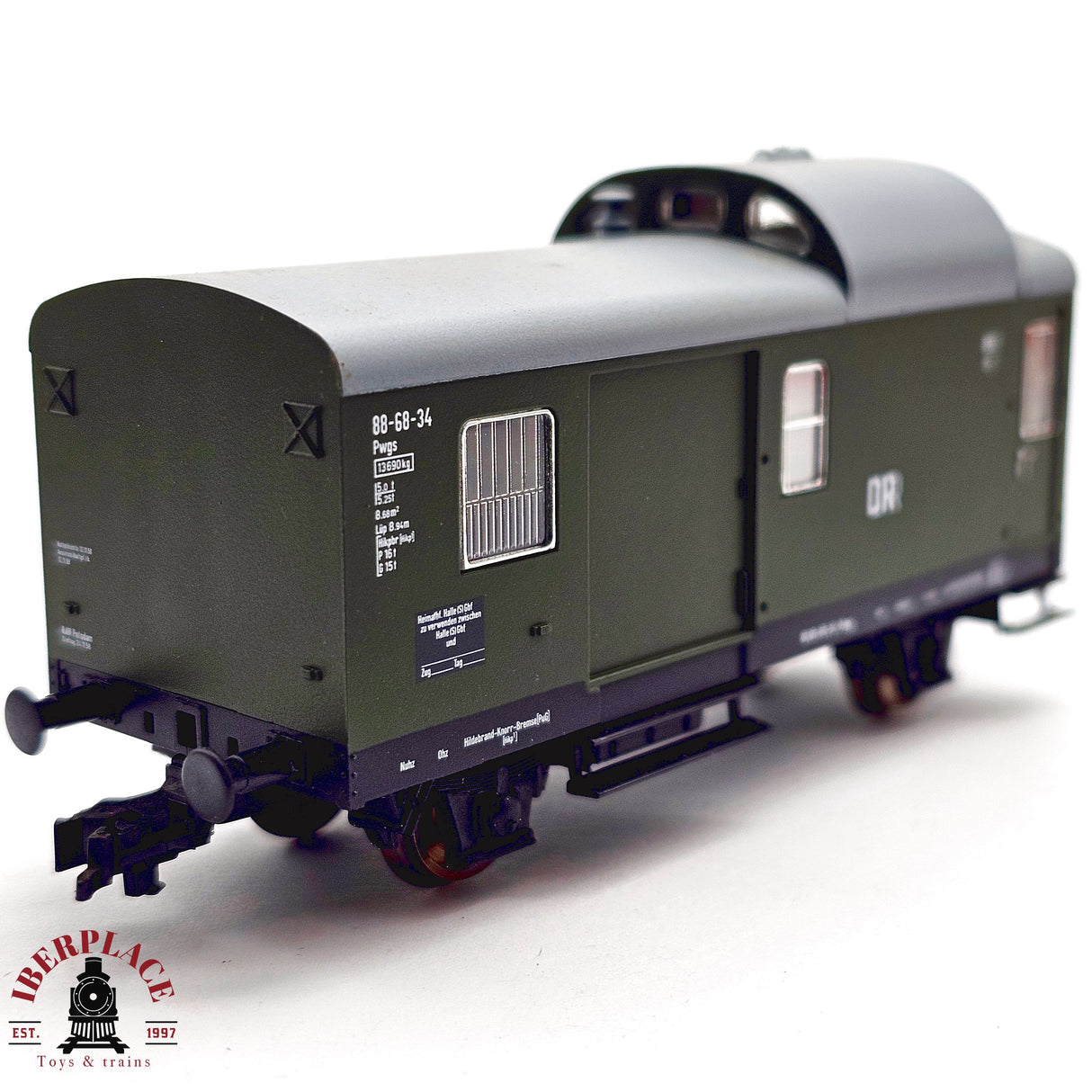 ♻️ 2da mano - DC PIKO 53035 vagón mercancía DR Ep III H0 escala 1:87 E13