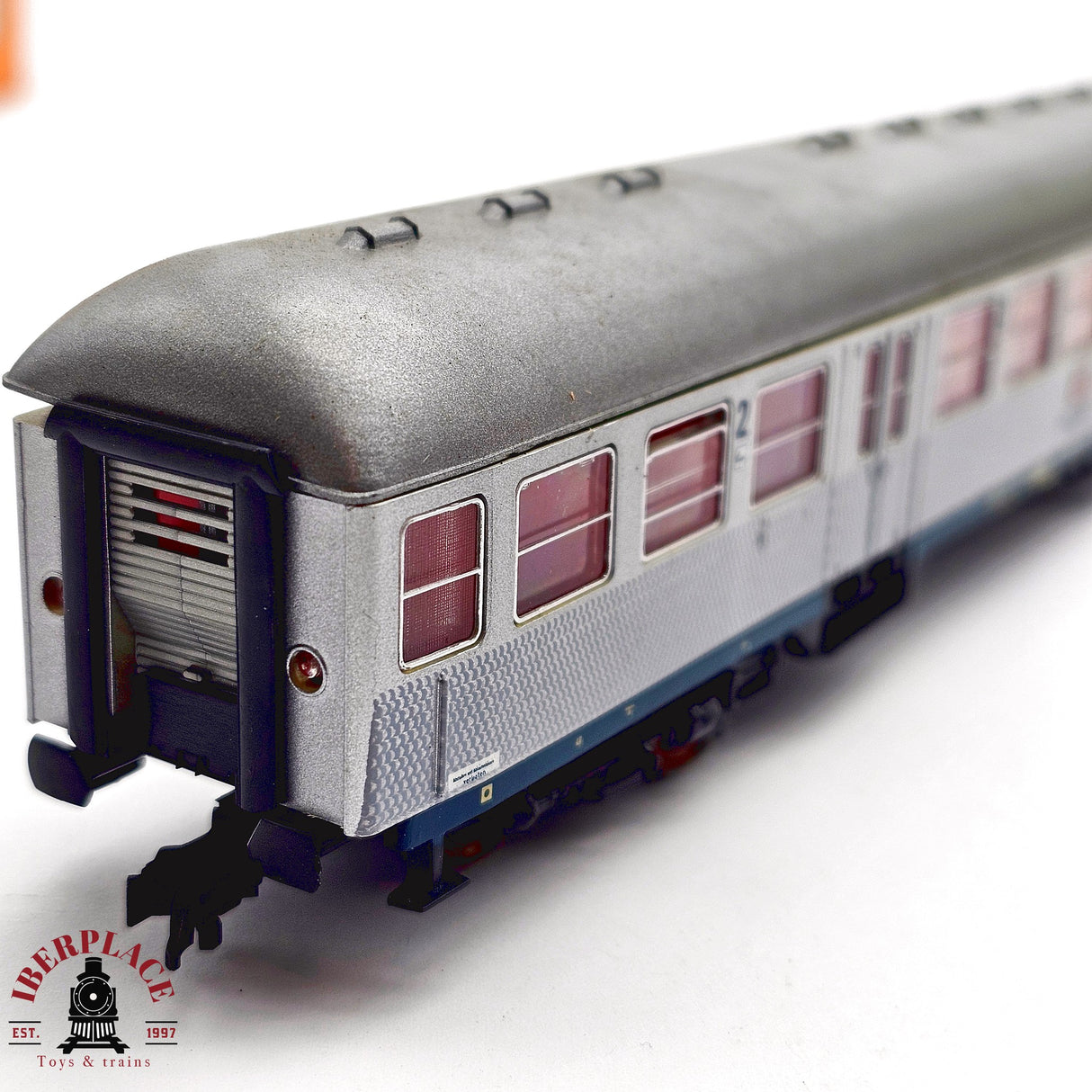 ♻️ 2da mano - DC Roco 4264S vagón pasajeros DB clase 2 Silver H0 escala 1:87 E13