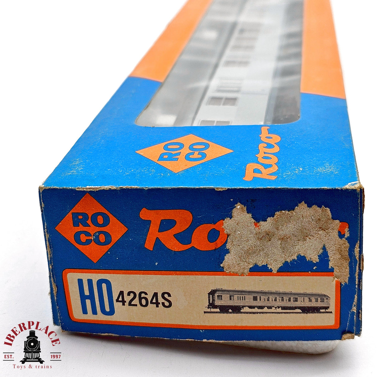 ♻️ 2da mano - DC Roco 4264S vagón pasajeros DB clase 2 Silver H0 escala 1:87 E13