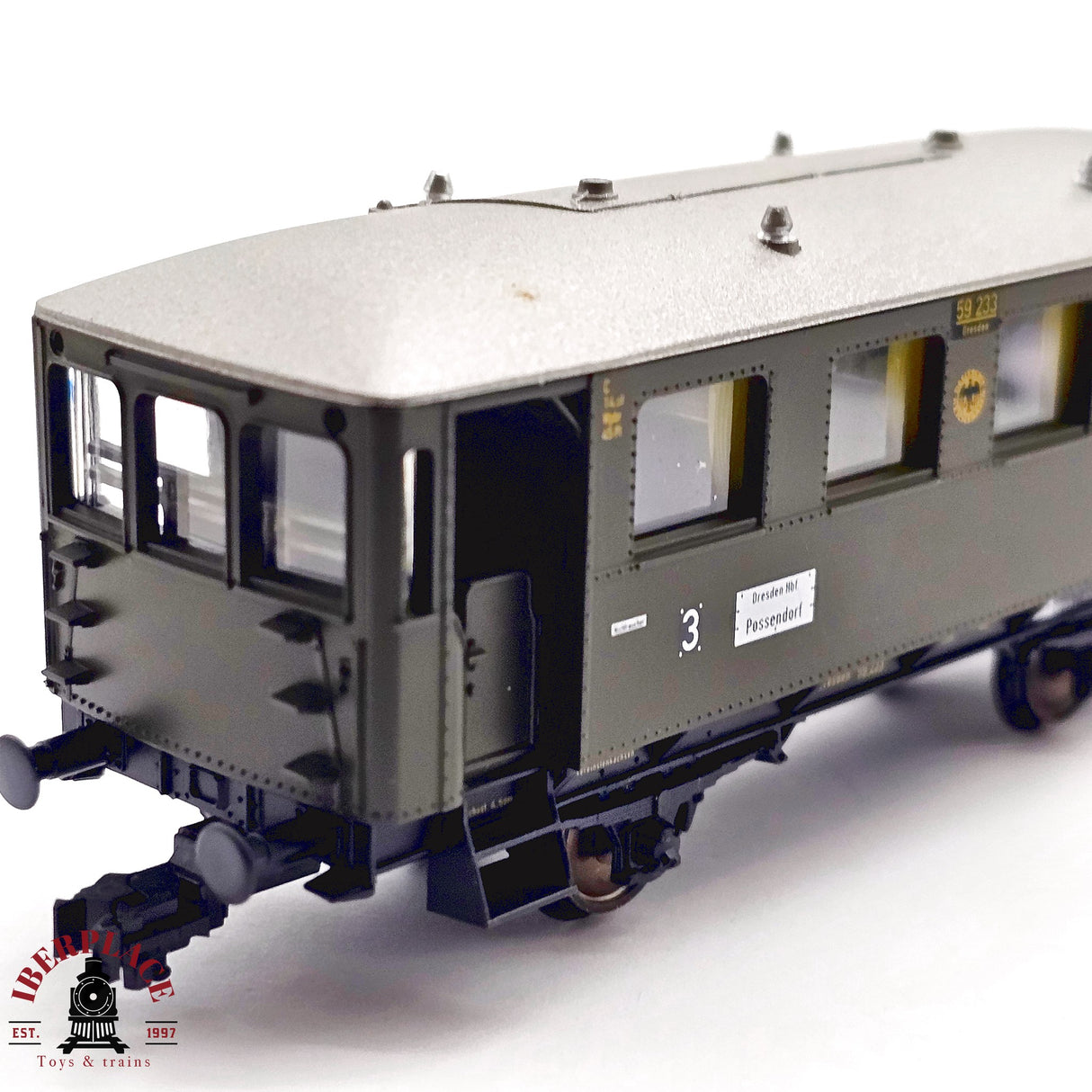 ♻️ 2da mano - DC PIKO 53060 vagón pasajeros DRG clase 3 H0 escala 1:87 E13