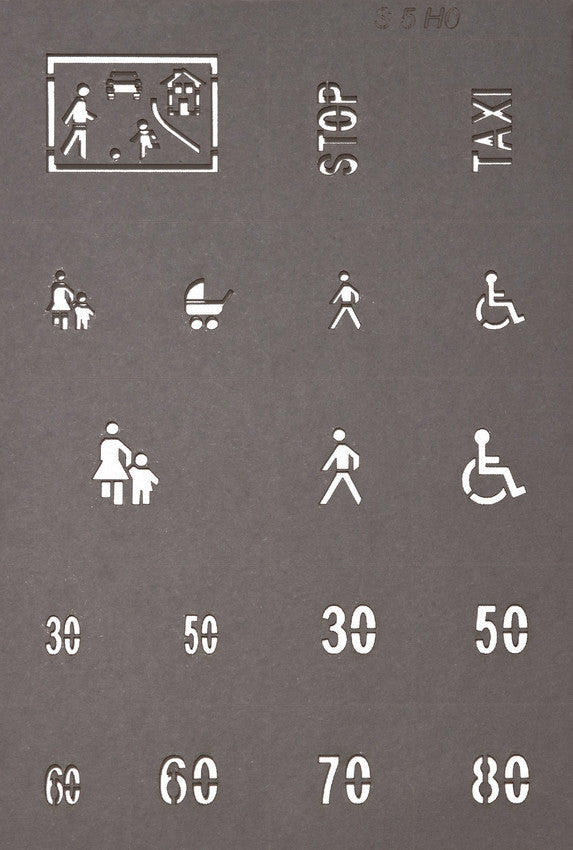 Noch 60745 señalización viales Plantillas calle H0 escala 1:87 ho 00