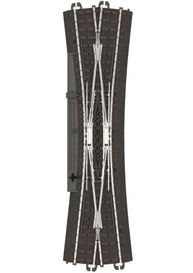 H0 1:87 escala Märklin 24720 Vía eléctrica de doble cruce Wide-Angle Double Slip Switch
