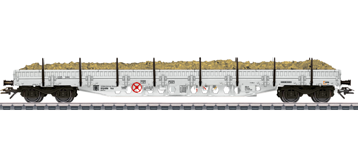 H0 1:87 escala Märklin 46016 vagón mercancías Tipo Res stake car