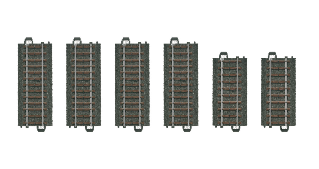 H0 1:87 escala Märklin 20099 Set de vías rectas tipo C