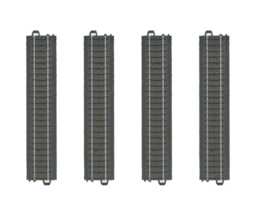 H0 1:87 escala Märklin 20188 Set de 4 vías rectas tipo C