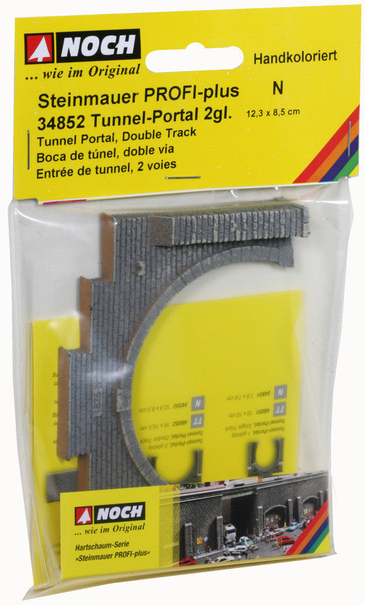 N 1:160 escala Noch 34852 Boca de tunel doble via 12,3 x 8,5cm Portal