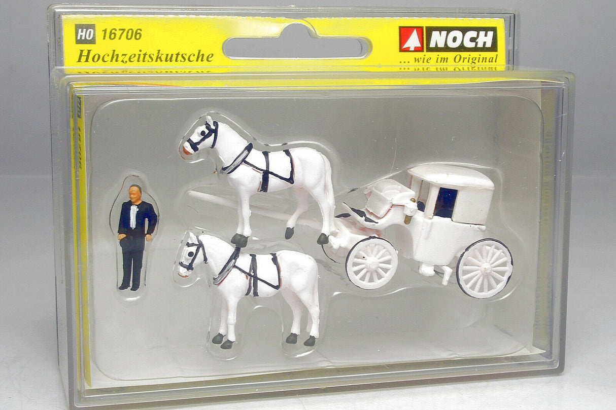 Noch H0 1:87 carruaje carros figuras modelismo ferroviario maqueta trenes escala