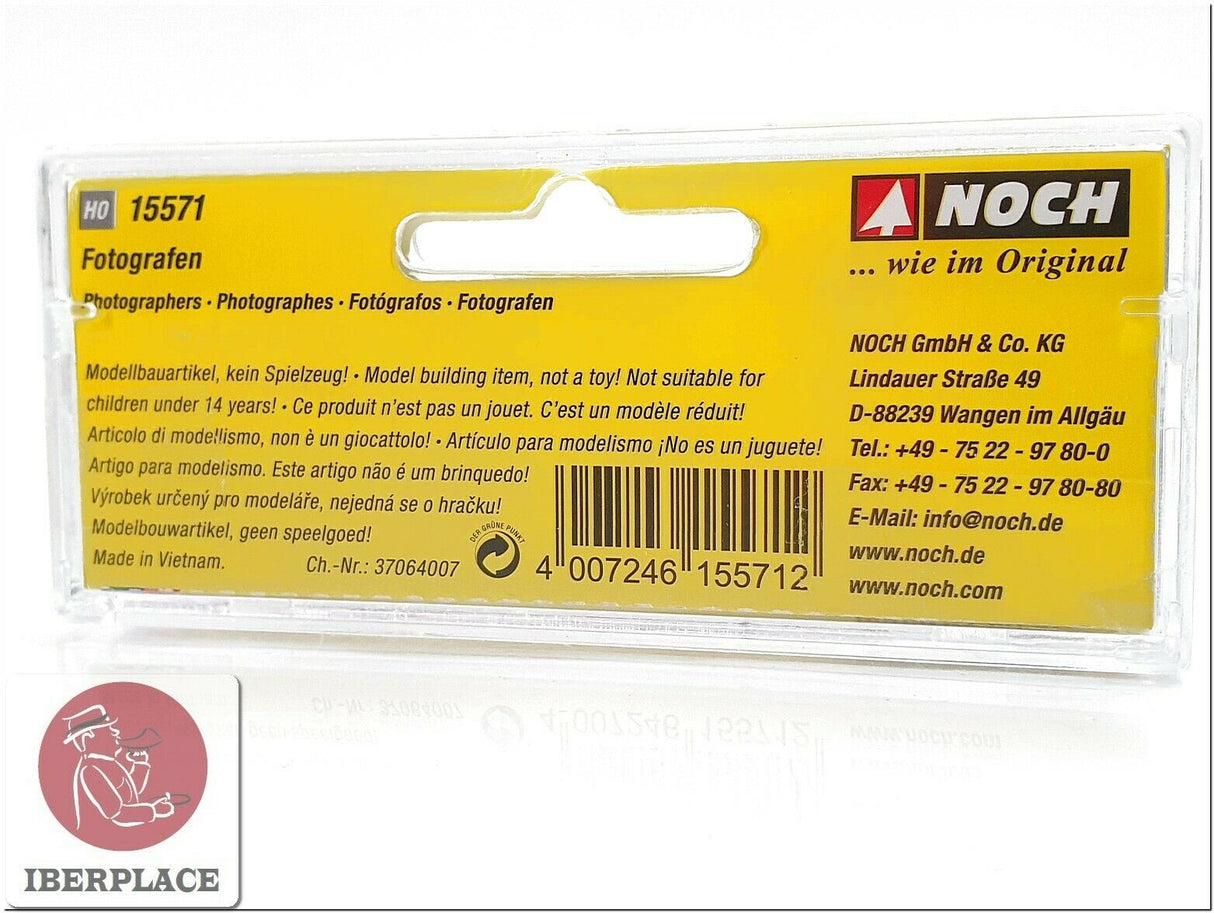 H0 escala 1:87 ho figuras modelismo maqueta Fotografos Photographers Noch 15571