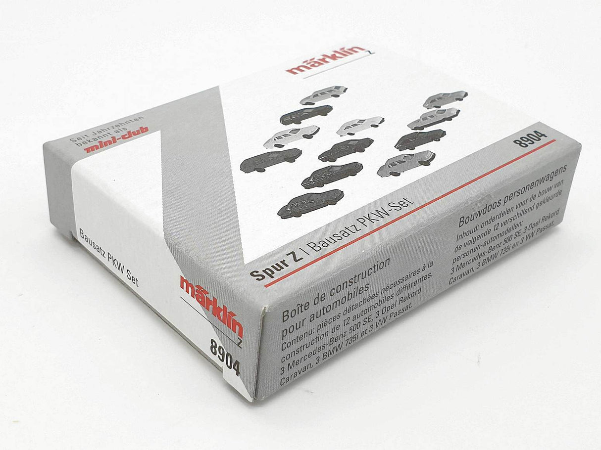 Märklin 8904 mini-club escala Z 1:220 Set 12x coches autos cars PKW deco maqueta