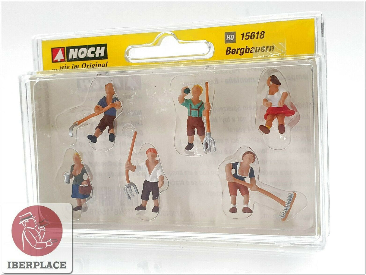 H0 escala 1:87 ho figuras modelismo maqueta Noch 15618 Mountain farmers