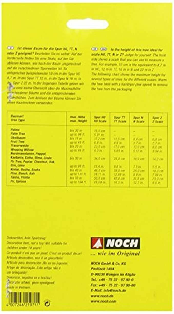 NOCH- Palmera 21971 H0 1:87 modelismo maqueta trenes ferroviario arboles