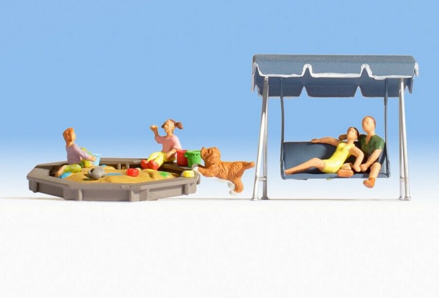 H0 escala 1:87 ho figuras modelismo maqueta Padres e hijos parents Noch 15590