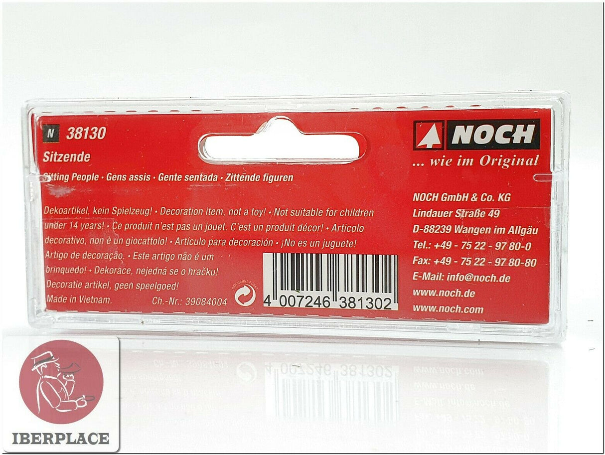 Noch 38130 figuras gente sentada escala N 1:160