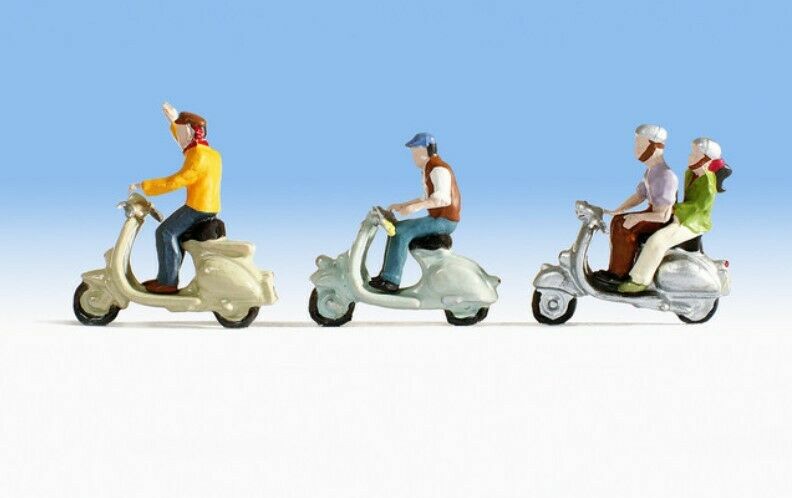 N escala 1:160 figuras modelismo Noch 36910 Escuteristas Scooter Drivers