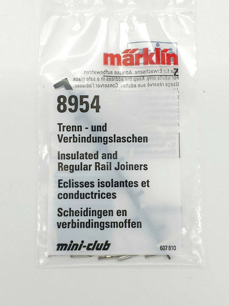 Märklin 8954 vias escala Z 1:220 bridas aislamiento Insulated rail joiners