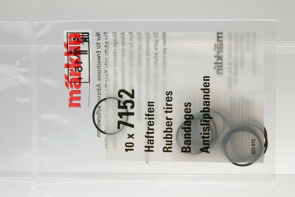 Märklin 7152 H0 escala 1:87 gomas trenes locomotora 10x Rubber tires Bandages