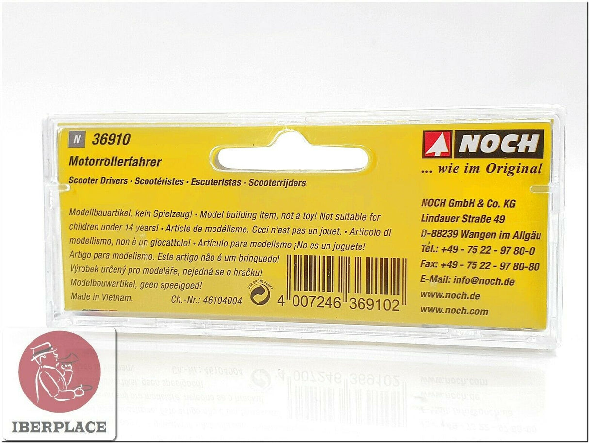 N escala 1:160 figuras modelismo Noch 36910 Escuteristas Scooter Drivers