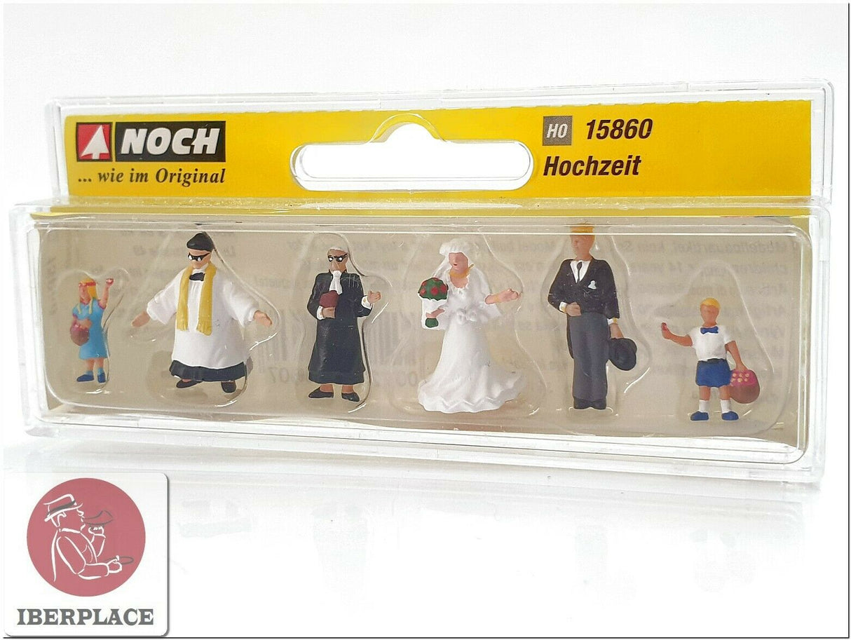 Noch 15860 figuras boda personas casandose escala H0 1:87 ho 00