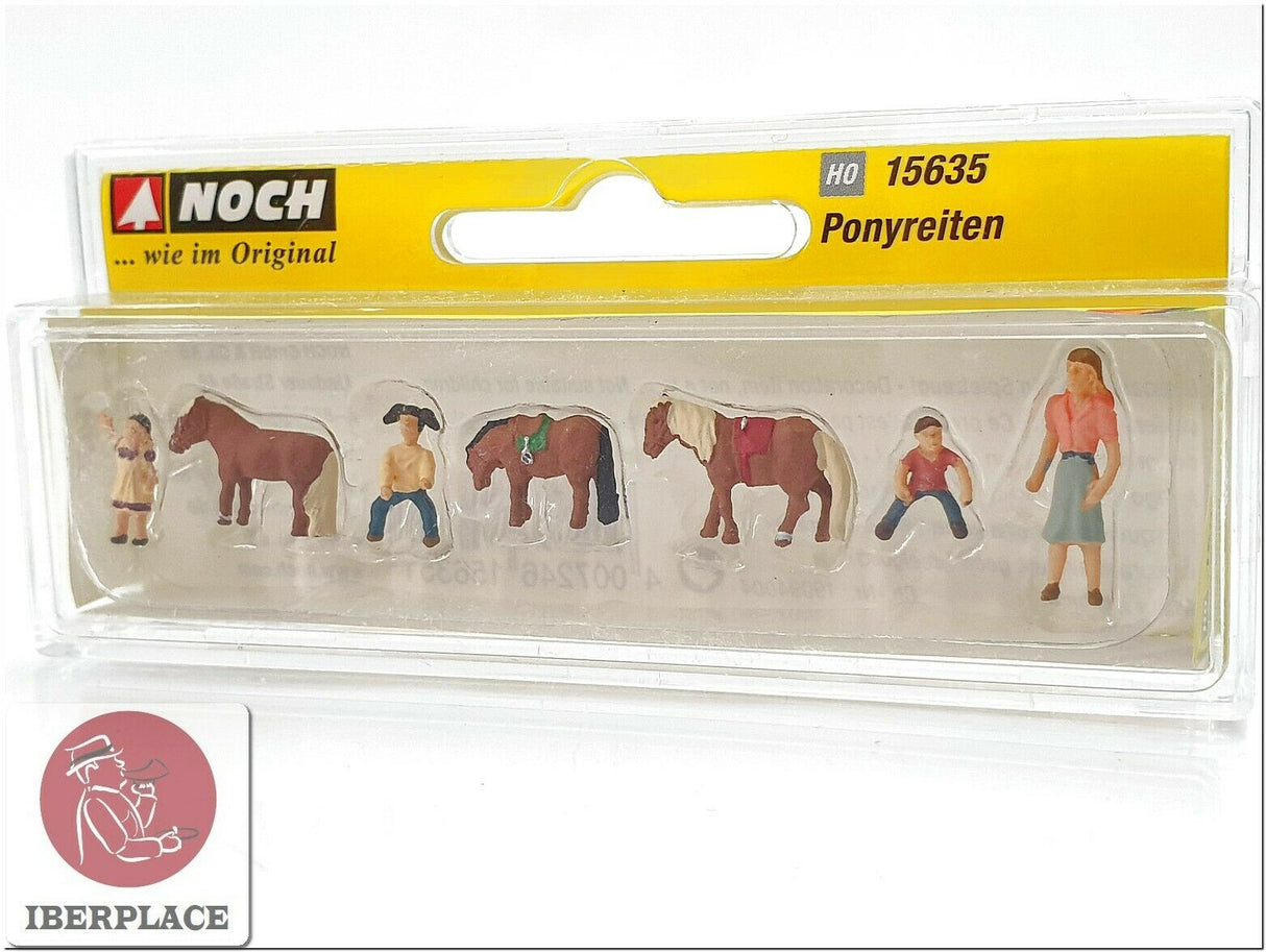 H0 escala 1:87 ho figuras modelismo Noch 15635 Montar a poni