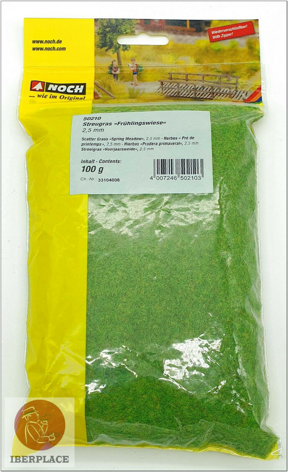 H0 N Z escala modelismo maqueta Noch 50210 Hierbas Pradera primaveral Grass 100g