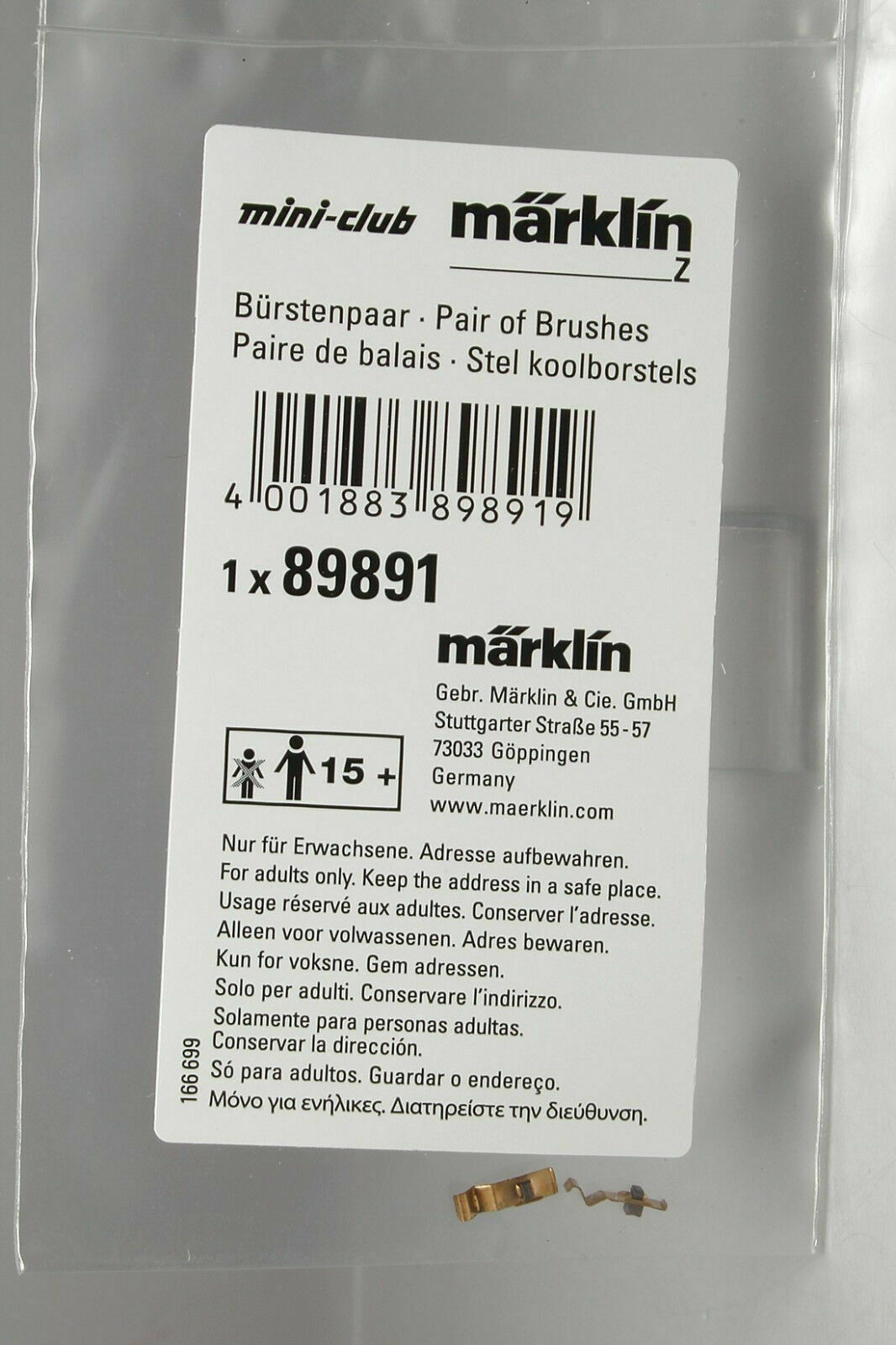 Z 1:220 escala Märklin mini-club locomotives cepillos Brushes recambios repuesto