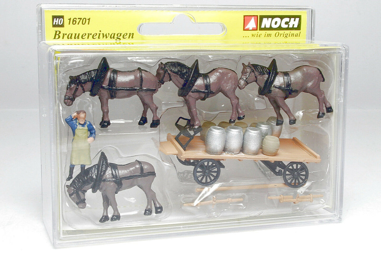 Noch H0 1:87 carruaje carros figuras modelismo ferroviario maqueta trenes escala