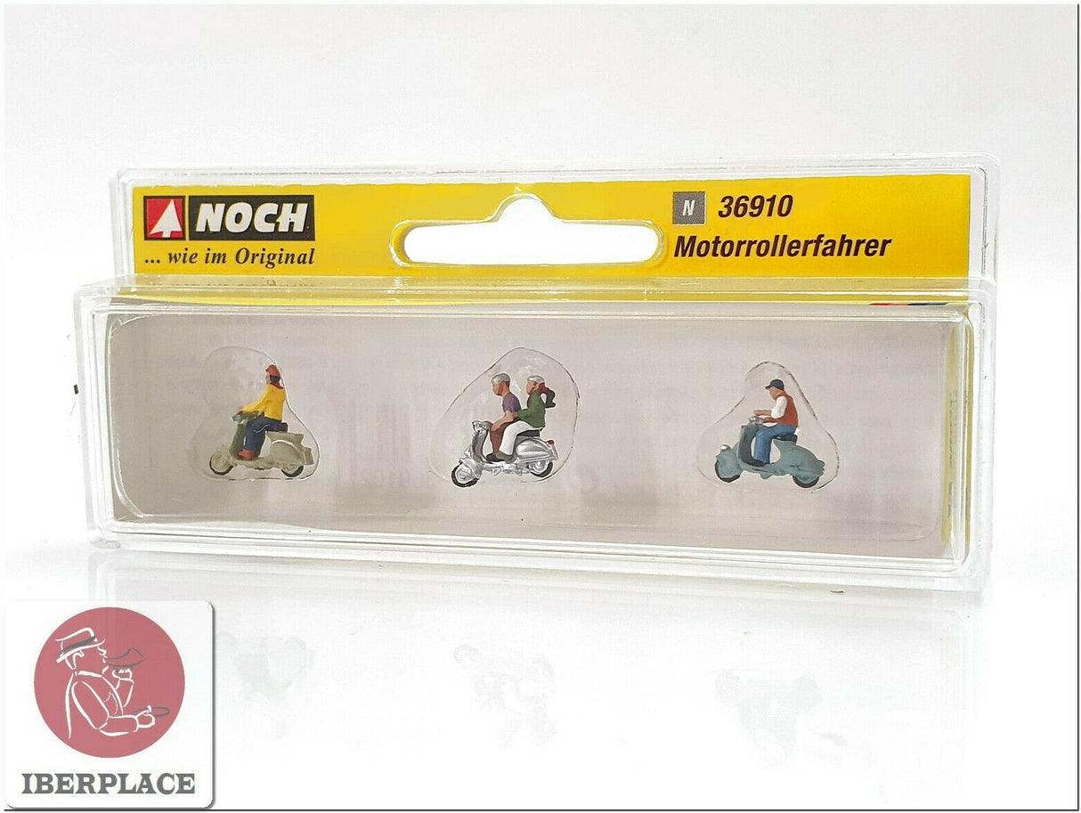 N escala 1:160 figuras modelismo Noch 36910 Escuteristas Scooter Drivers