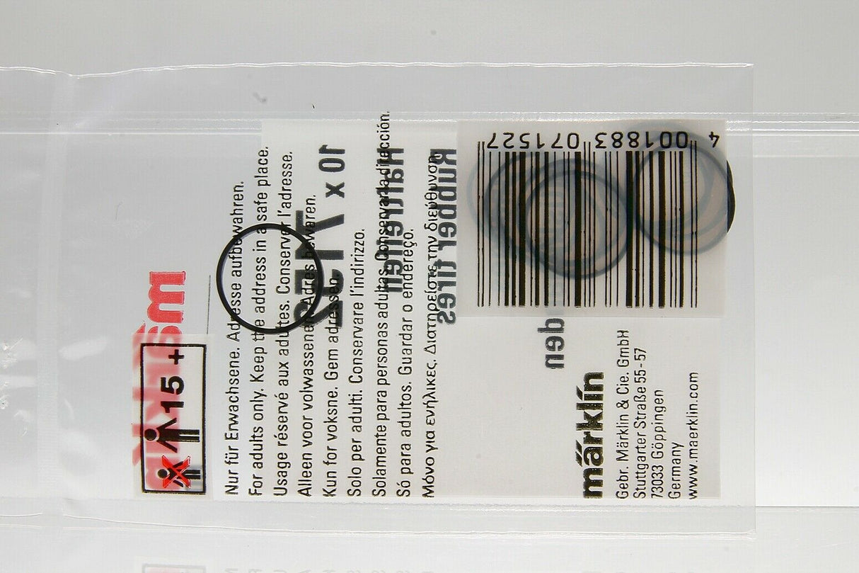 Märklin 7152 H0 escala 1:87 gomas trenes locomotora 10x Rubber tires Bandages