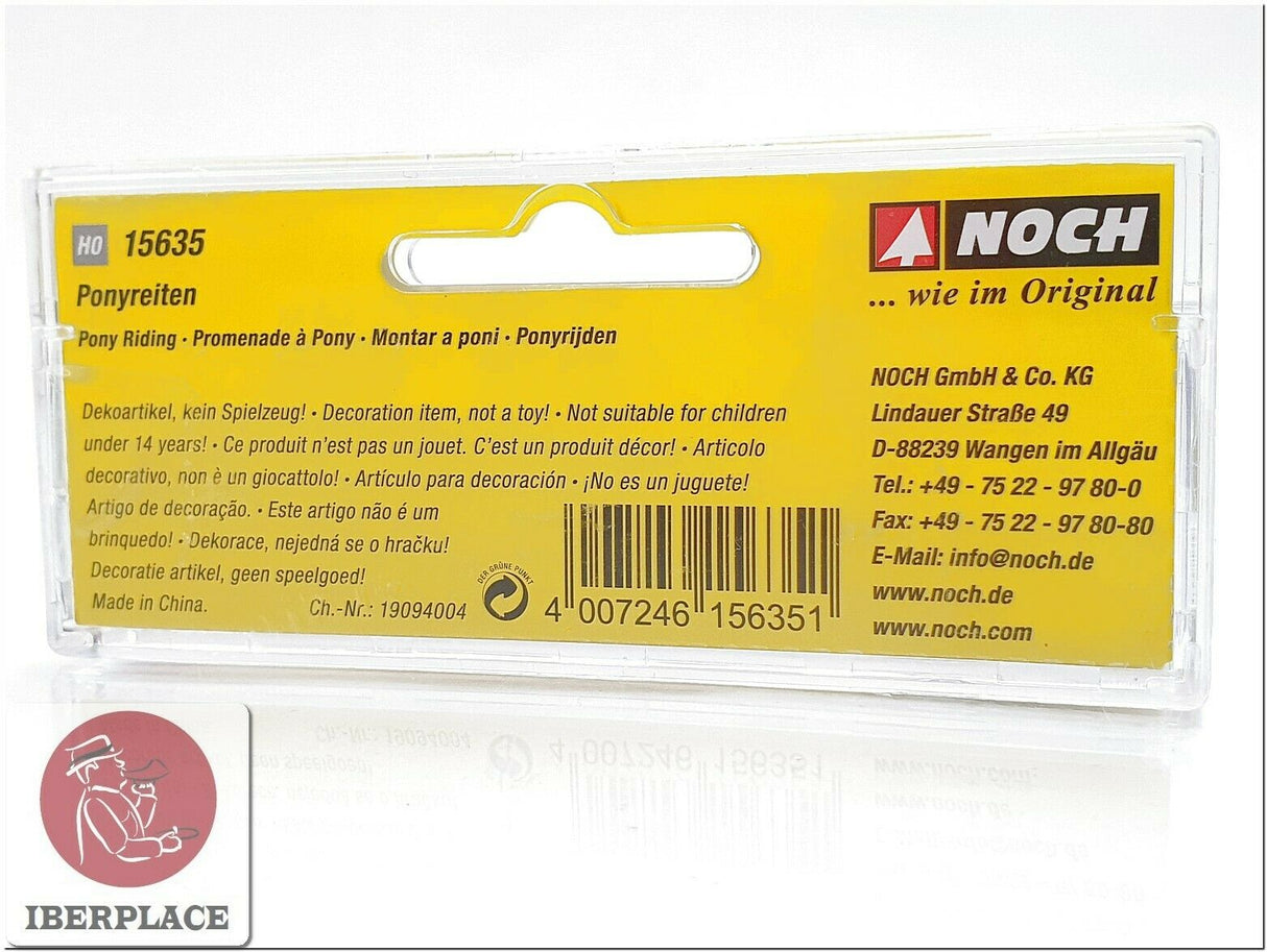 H0 escala 1:87 ho figuras modelismo Noch 15635 Montar a poni
