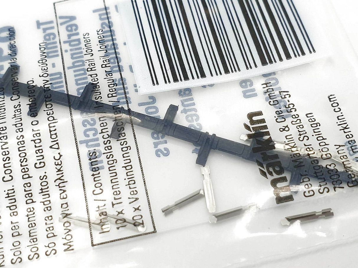 Märklin 8954 vias escala Z 1:220 bridas aislamiento Insulated rail joiners