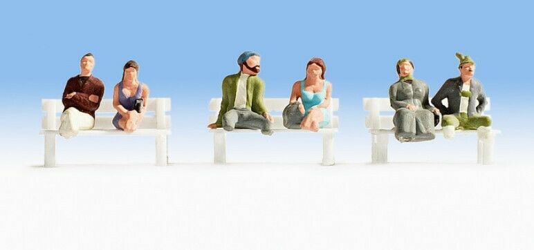 H0 escala 1:87 figuras modelismo maqueta trenes Noch 15241 passengers