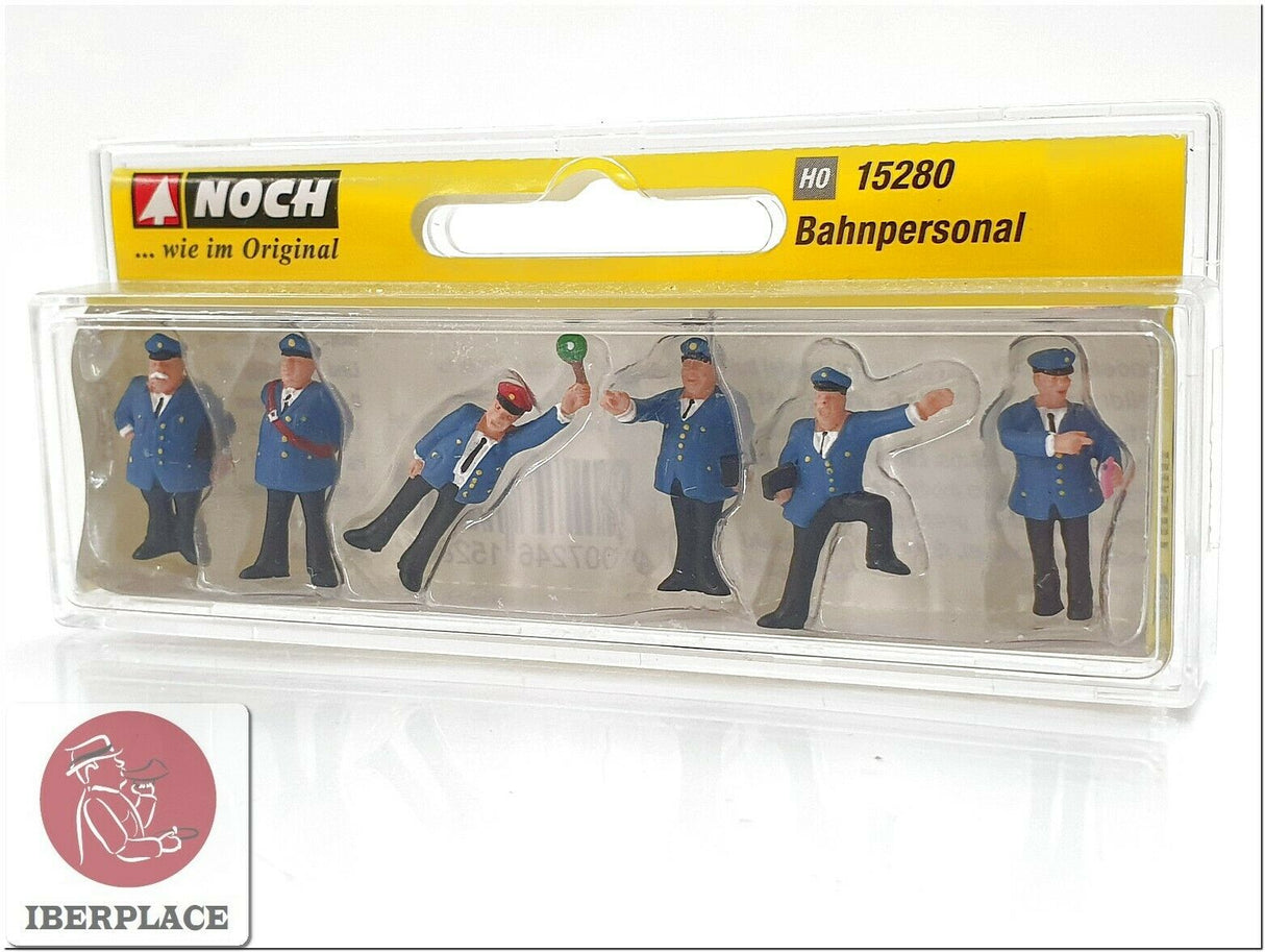 H0 escala 1:87 ho figuras modelismo Noch 15280 Personal ferroviario