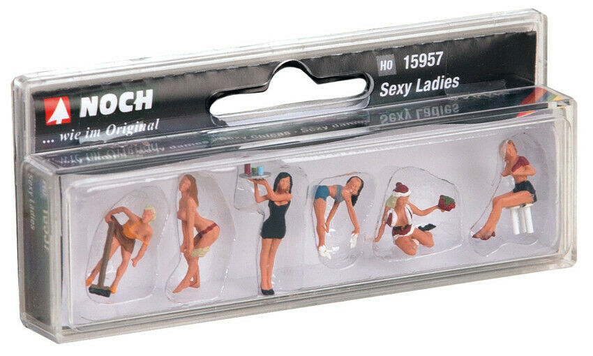 H0 escala 1:87 figuras modelismo maqueta trenes Noch 15957 sexy ladies