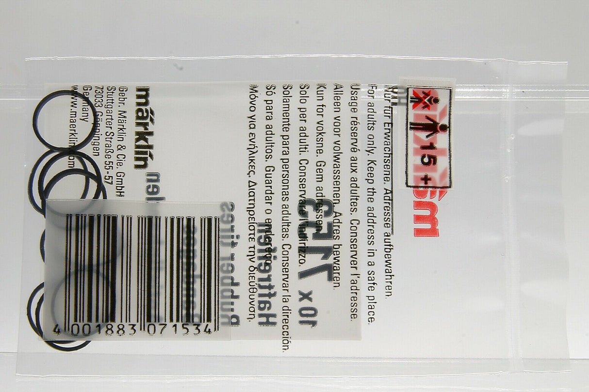 Märklin 7153 H0 escala 1:87 gomas trenes locomotora 10x Rubber tires Bandages