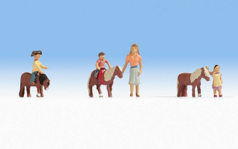 H0 escala 1:87 ho figuras modelismo Noch 15635 Montar a poni