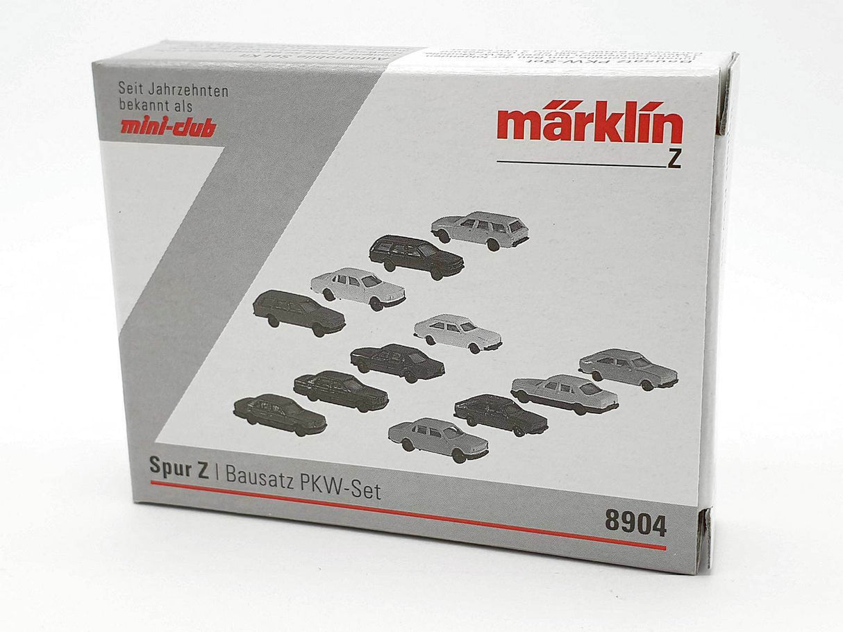 Märklin 8904 mini-club escala Z 1:220 Set 12x coches autos cars PKW deco maqueta