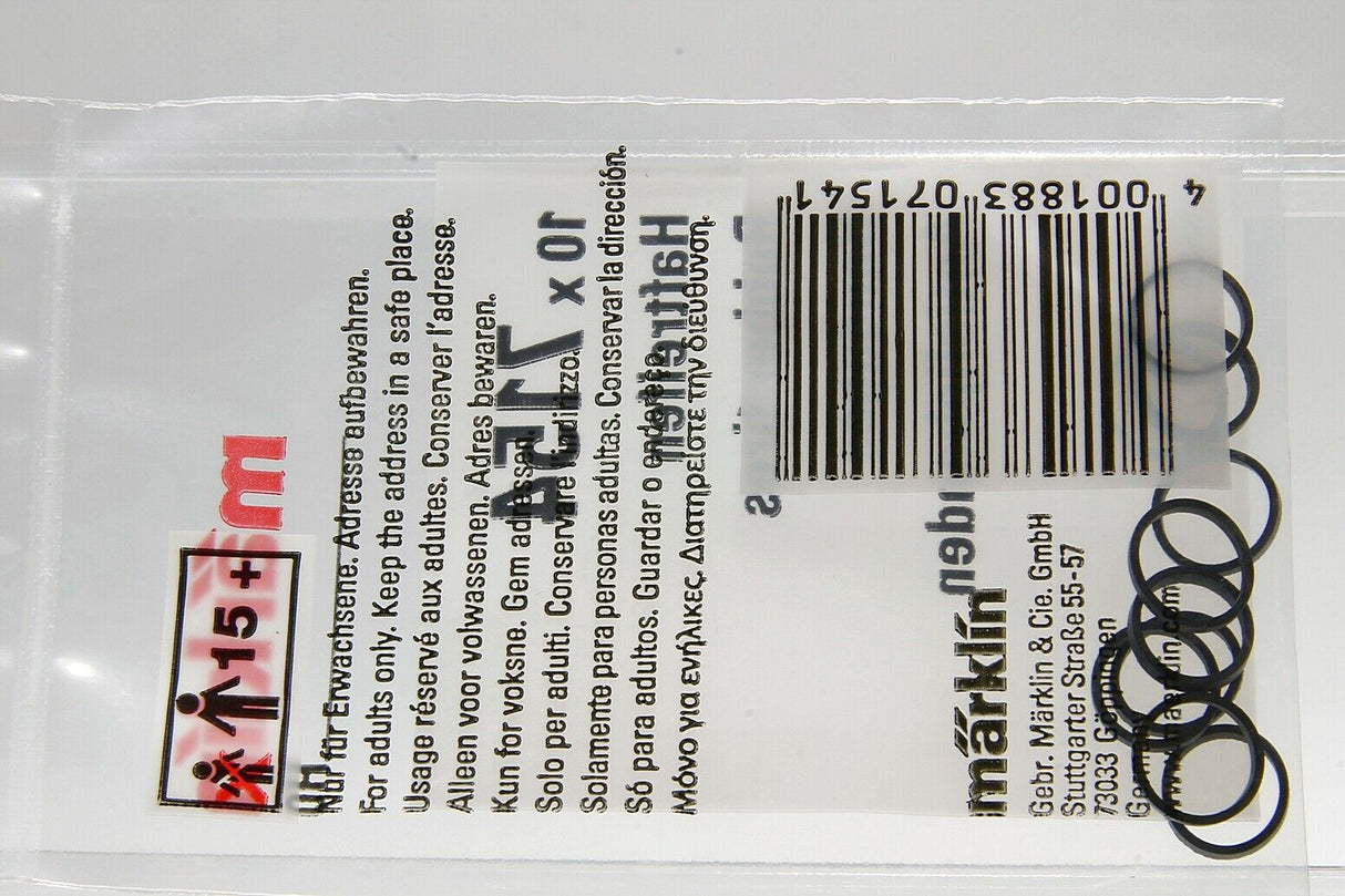 Märklin 7154 H0 escala 1:87 gomas trenes locomotora 10x Rubber tires Bandages