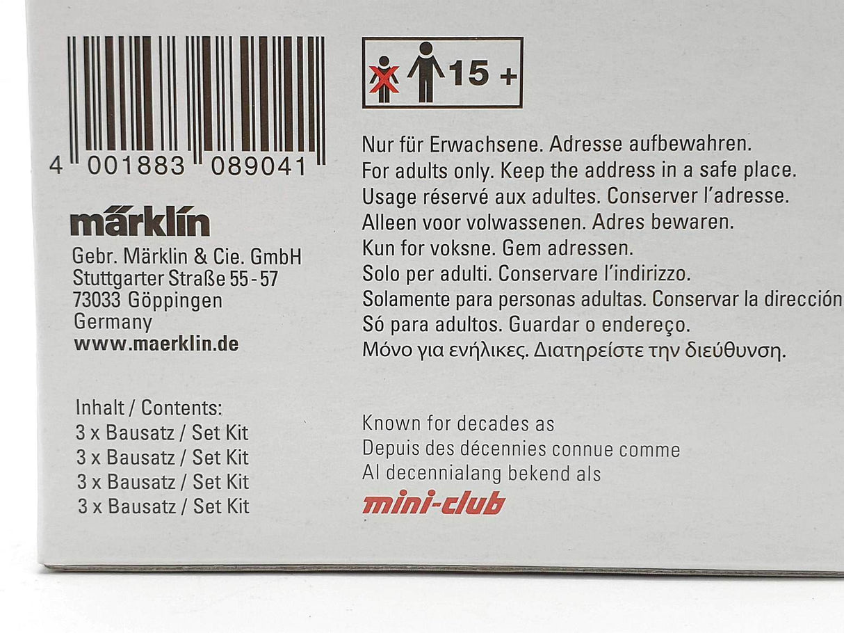 Märklin 8904 mini-club escala Z 1:220 Set 12x coches autos cars PKW deco maqueta